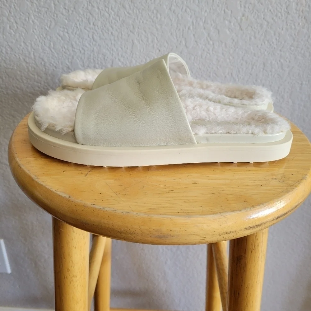 Zara Cream Slides - Picture 2 of 5